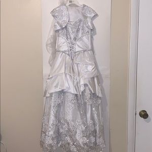 White formal dress
